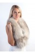 Grey fox fur collar